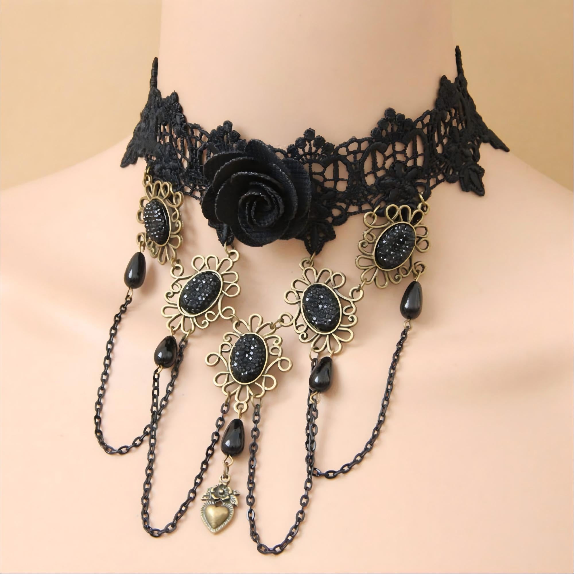 Halloween Gothic-style necklace