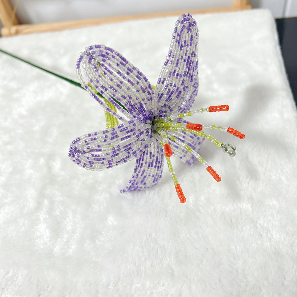 Handmade French Beaded Flower Bouquet | Everlasting Floral Centerpiece