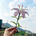 Handmade Beaded Light Purple Lily