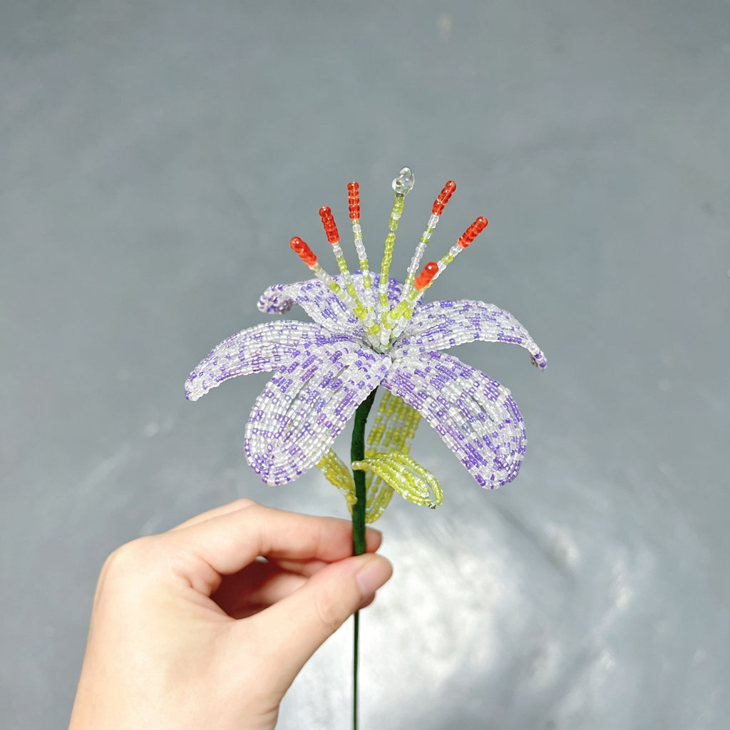 Handmade French Beaded Flower Bouquet | Everlasting Floral Centerpiece
