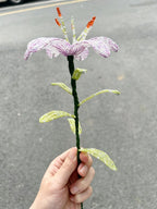 Handmade Beaded Light Purple Lily