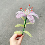 Handmade Beaded Light Purple Lily