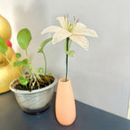 Handmade French Beaded Lily Flower Stem | Luxury Everlasting Floral Decor
