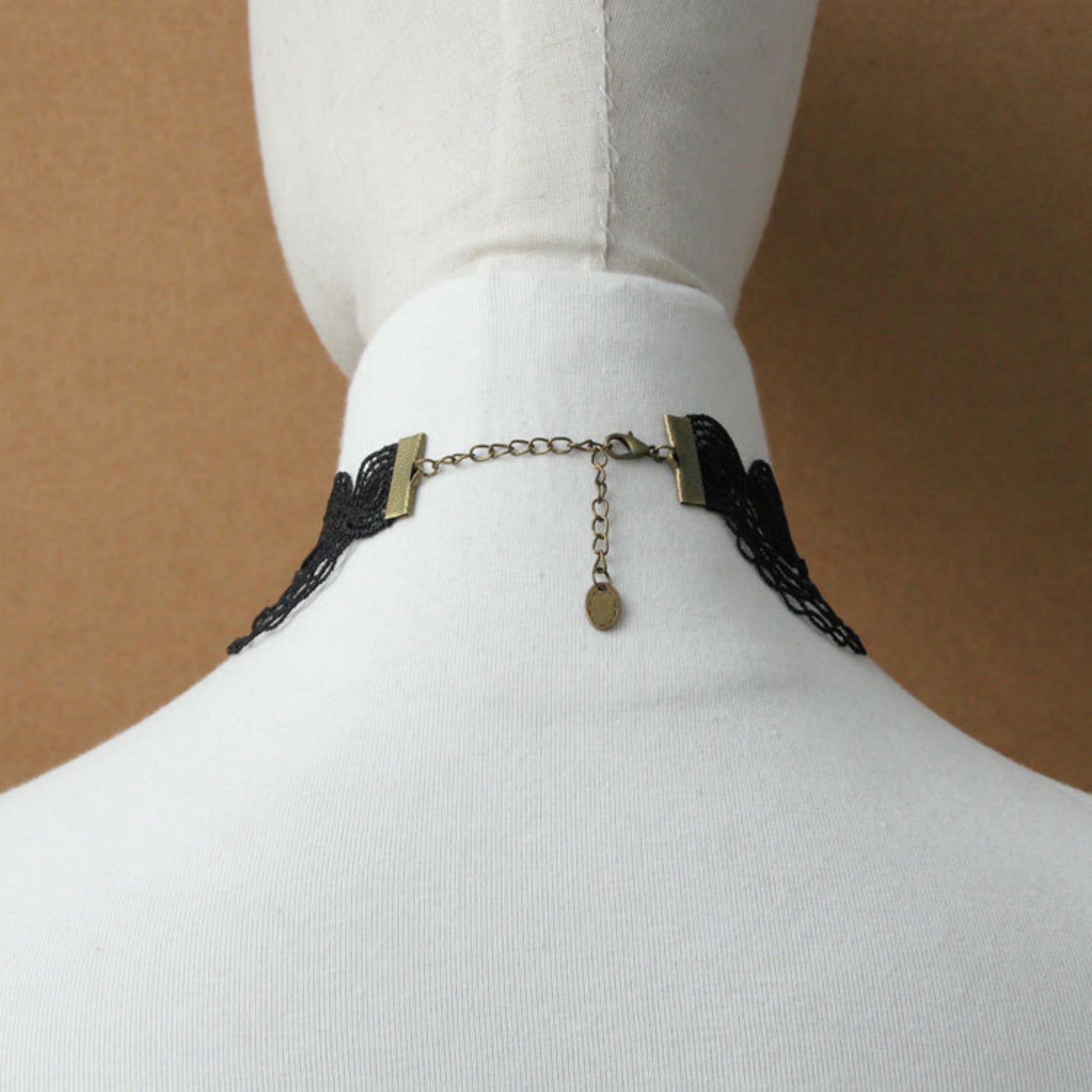 Halloween Black Gothic Lace Chandelier Collar Necklace | 6-Layer Chain 7 Crystal Teardrop Drop Victorian Gothic Queen Dark Empress Halloween Costume Jewelry Gift