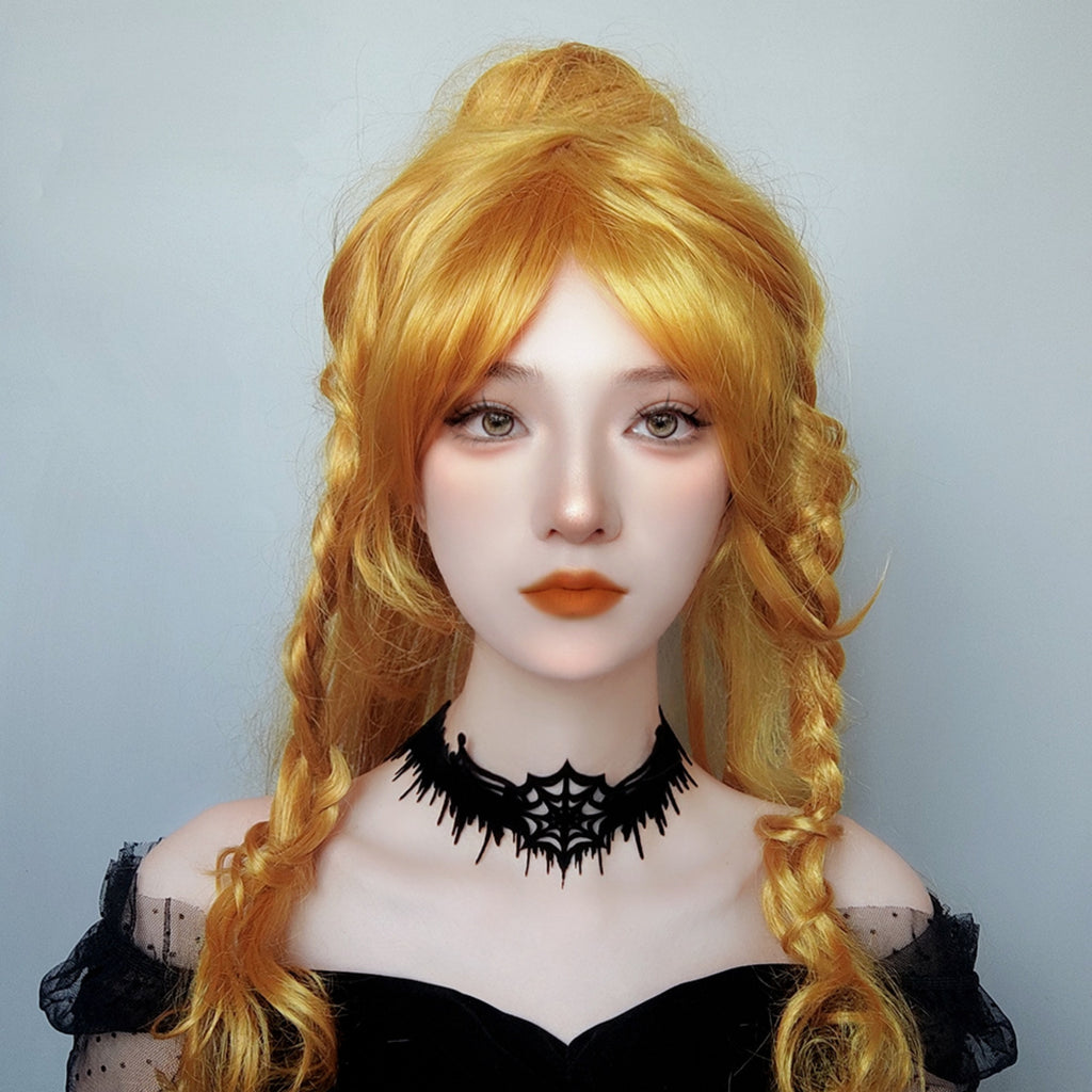 Halloween Gothic Black Spiderweb Choker Necklace | Wide Cutwork Spike Edge Ribbon Tie Witch Dark Jewelry