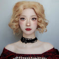 Gothic Lolita Black Lace Choker Necklace | Silver Rhinestone Chain Detail Dark Aesthetic Halloween Jewelry