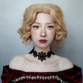 Halloween Gothic Black Spider Web Choker Necklace | Witch Spiderweb Dark Aesthetic Halloween Costume Jewelry