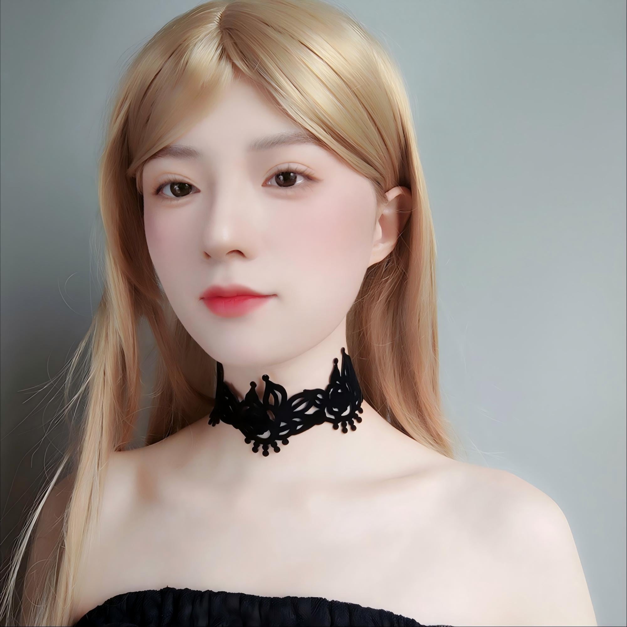 Black Velvet Floral Crown Tiara Choker Necklace | Victorian Rose Leaf Crown Cutwork Ribbon Tie Gothic Lolita Dark Romantic Halloween Jewelry