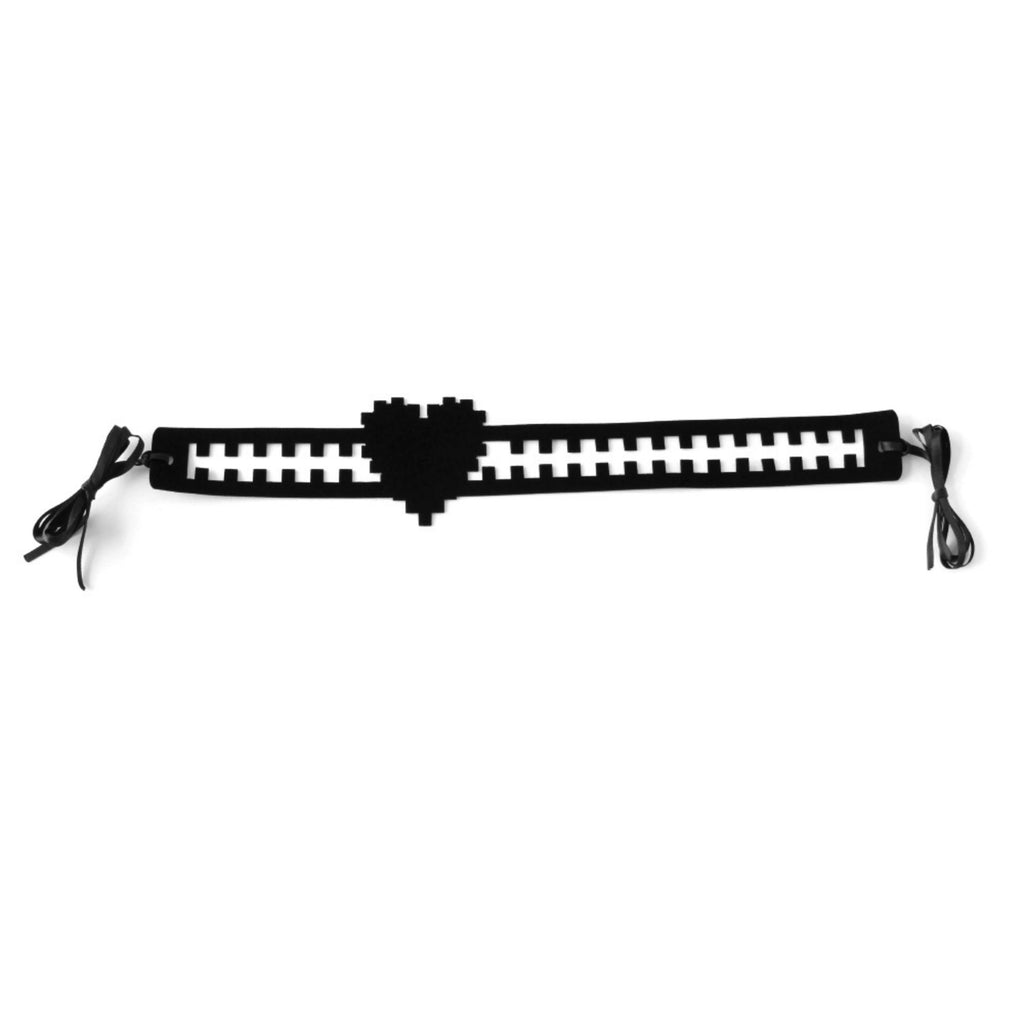 Gothic Black Grid Cutwork Choker Necklace | 3D Rose Ribbon Tie Wide Dark Romance Halloween Jewelry