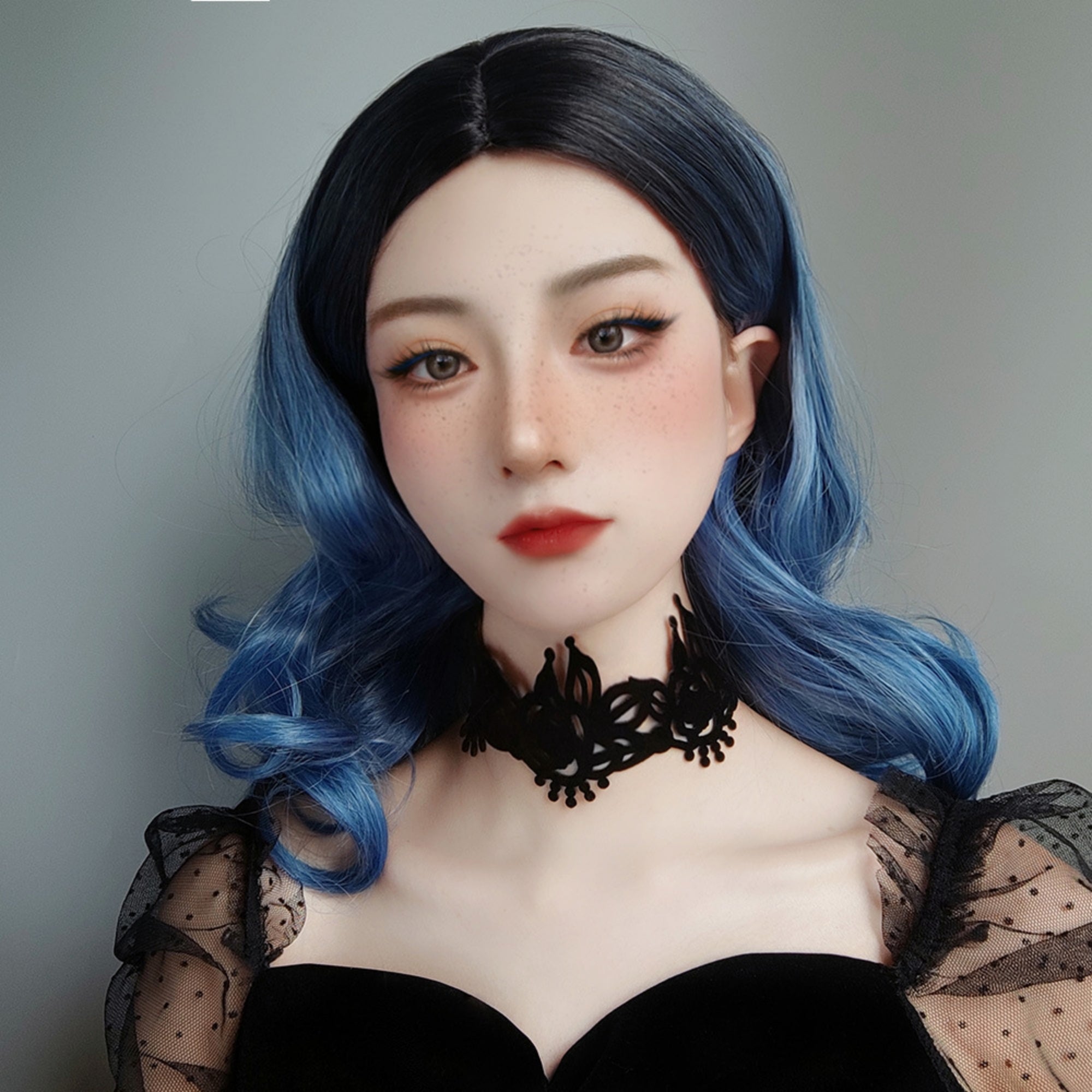 Black Velvet Floral Crown Tiara Choker Necklace | Victorian Rose Leaf Crown Cutwork Ribbon Tie Gothic Lolita Dark Romantic Halloween Jewelry