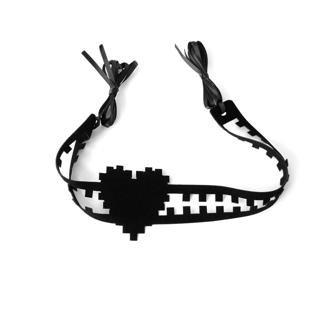 Gothic Black Grid Cutwork Choker Necklace | 3D Rose Ribbon Tie Wide Dark Romance Halloween Jewelry