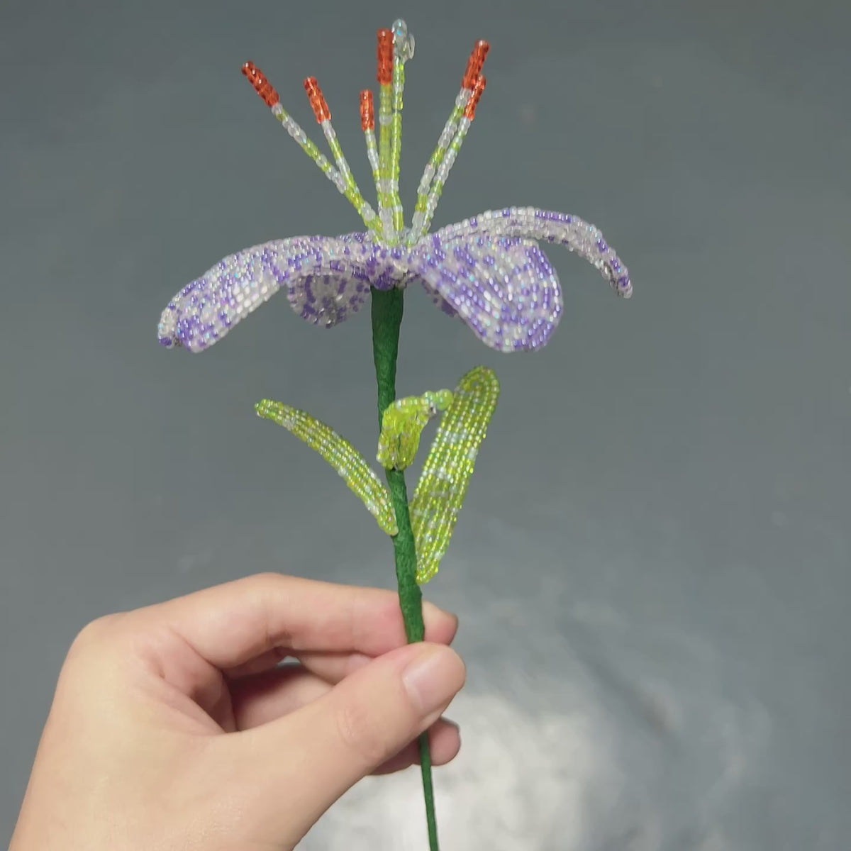 Handmade French Beaded Flower Bouquet | Everlasting Floral Centerpiece