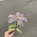 Handmade Beaded Light Purple Lily
