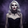 Victorian Lace Choker Model 2